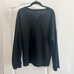 Fashion Black Long Sleeve Tee SZ XL